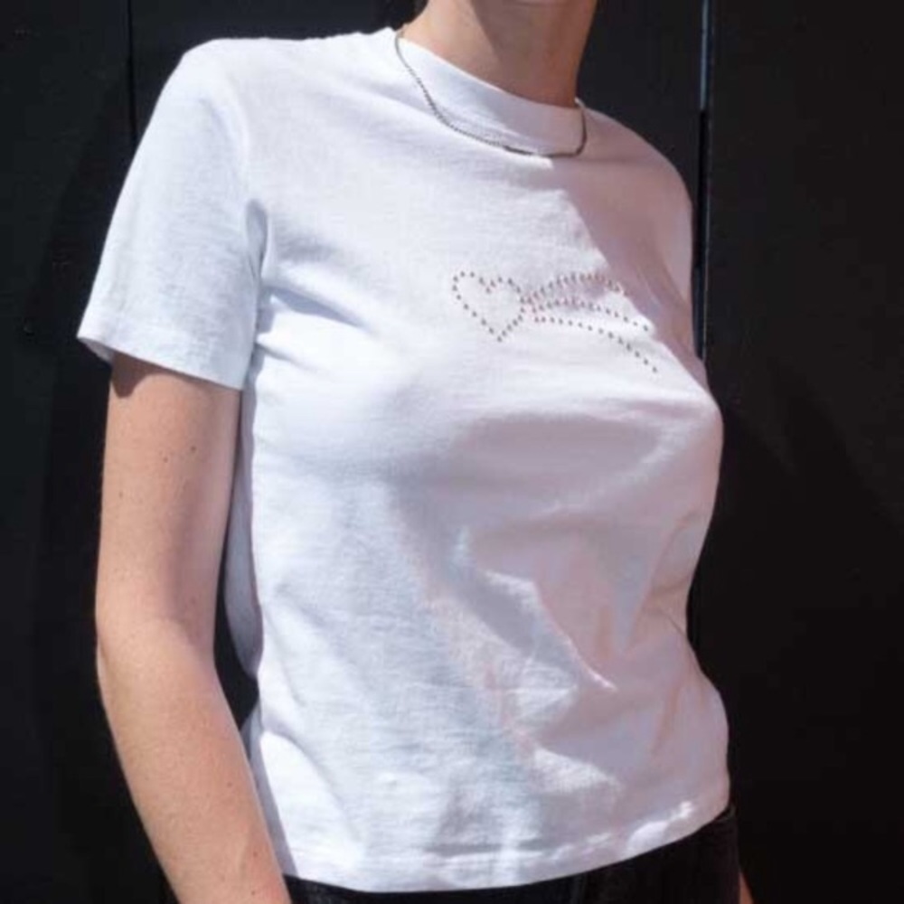 Brandy Melville Jamie Shooting Heart Top